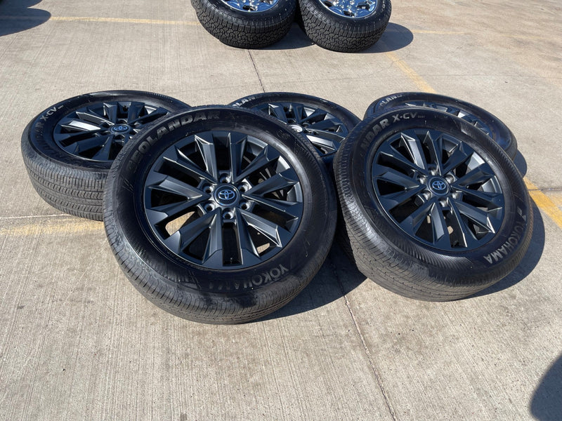 (5) 20" Toyota Land Cruiser OEM wheels rims 94057 Tundra Sequoia 2024 2025 2026 Texas Truck Tire