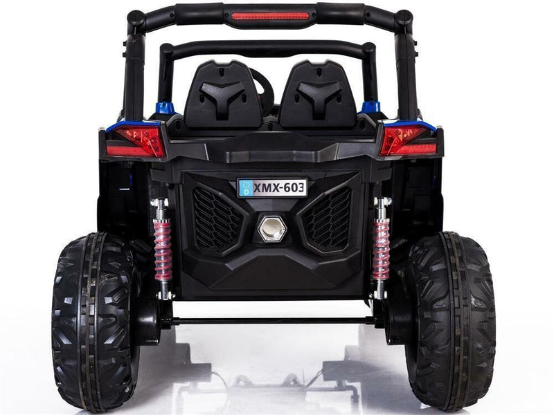 12v Blue Mini Moto UTV 4x4 (2.4ghz Remote Control) Electric Ride-On Vehicle - Two Seater for Toddlers