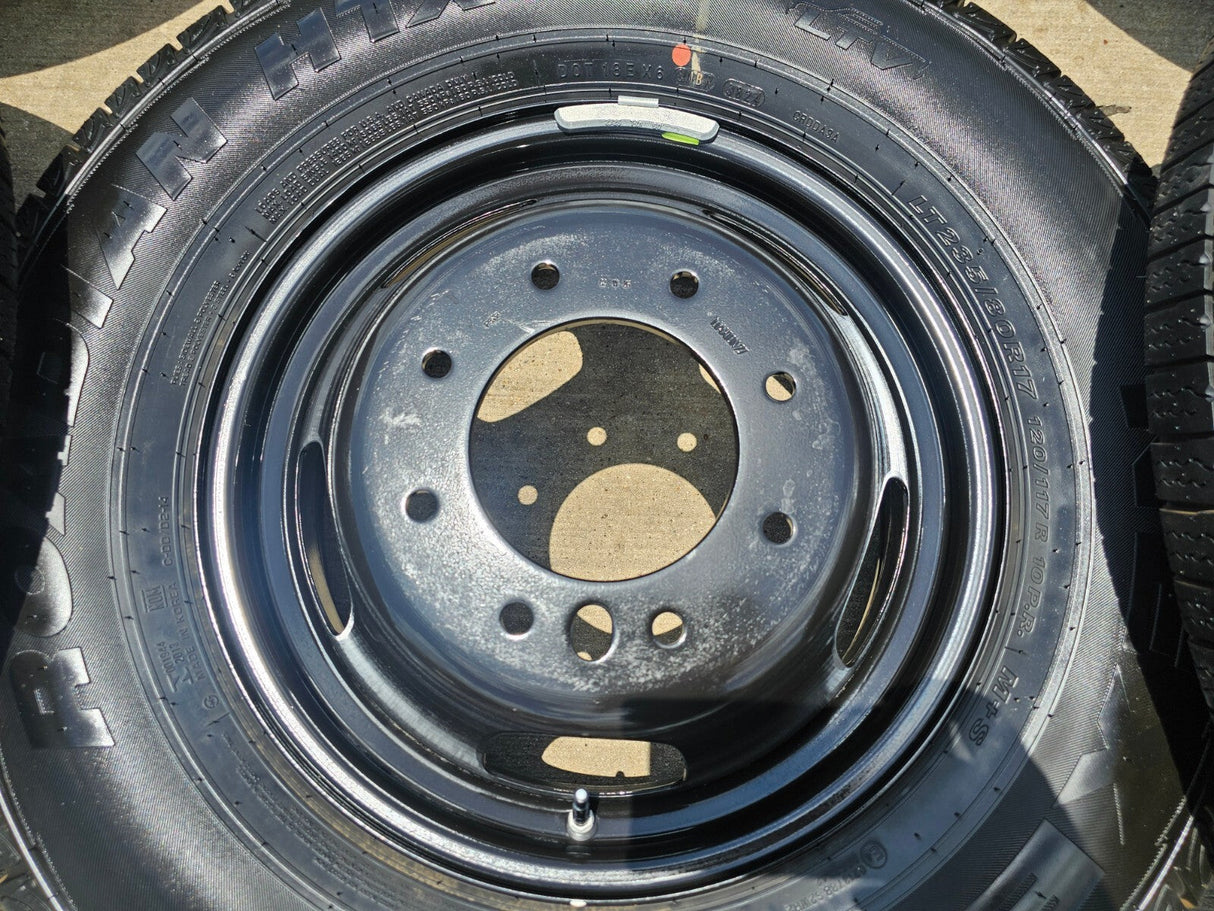 17" Dodge Ram 3500 Dually Laramie wheels rims 2706 2707 OEM black 2024 2025 NEW Texas Truck Tire