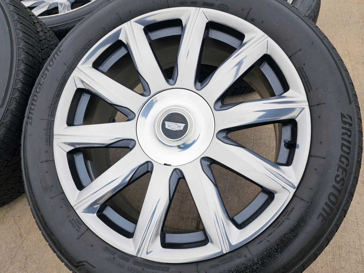 22" Cadillac Escalade Platinum OEM ORIGINAL 95078 wheels rims BRIDGESTONE Texas Truck Tire