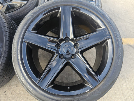 20" Jeep Grand Cherokee SRT Trackhawk 9062 OEM Replica Dodge Journey wheels rims Texas Truck Tire