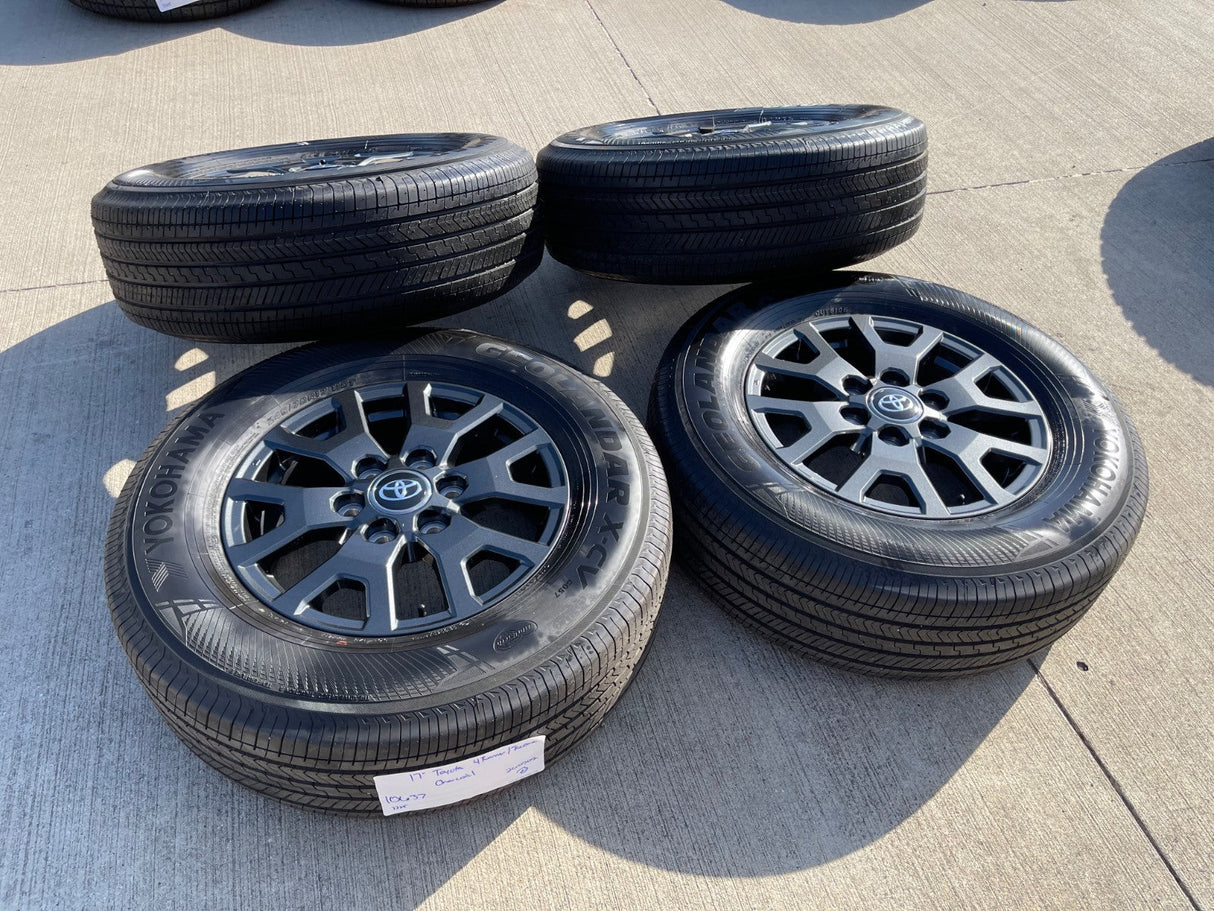 17" Toyota 4Runner Tacoma TRD OEM 94254 10637 wheels rims 2024 2025 2026 NEW Texas Truck Tire
