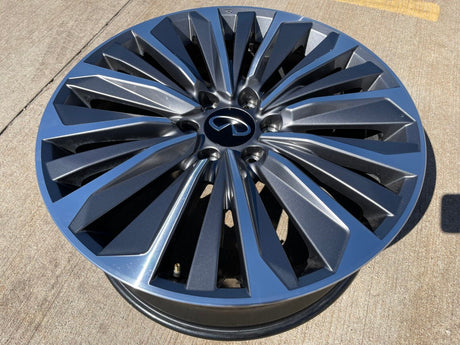 (1) 22" Infiniti QX80 QX56 Nissan Titan Armada OEM 94236 wheel rim 2025 2026 Texas Truck Tire