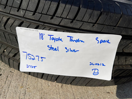18" Toyota Tundra TSS TRD OEM 75275 wheel rim Sequoia LX600 99083 spare NEW Texas Truck Tire