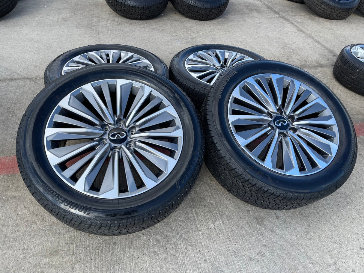 22" Infiniti QX80 QX56 Nissan Titan Armada OEM 94236 wheels rims 2025 2026 NEW Texas Truck Tire