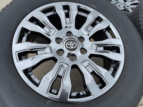 20" Nissan Titan XD OEM 62728 wheels rims tires CHROME DISCOUNTED Texas Truck Tire