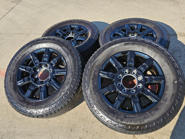 20" GMC Sierra DENALI 2500 3500 OEM 14137 5963 wheels rims Silverado tires A/T Texas Truck Tire