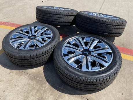 24" Cadillac Escalade IQ PLATINUM EV OEM wheels rims 2500 Hummer 2025 2026 NEW Texas Truck Tire