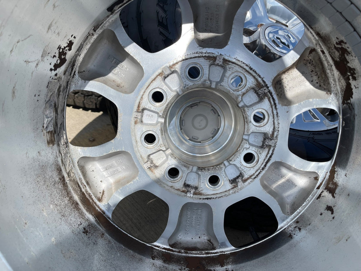 18" Ram 2500 3500 Laramie Power Wagon OEM wheels rims 2692 GOODYEAR A/T NICE Texas Truck Tire
