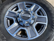 18" Ford F-250 F-350 Lariat FX-4 OEM wheels 10480 10298 tires BRIDGESTONE A/T Texas Truck Tire