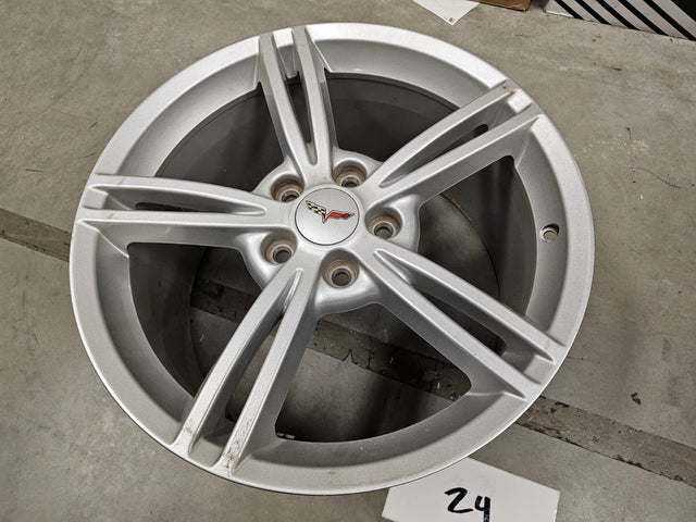 19x10 Chevy Corvette OEM rim wheel 5343 REAR 2006 2007 2008 2009 2010 Texas Truck Tire