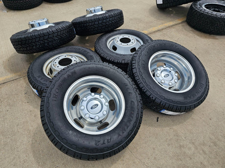 17" Ford F-350 Dually OEM 10477 10478 rims wheels 2024 2025 2026 IRONMAN A/T NEW Texas Truck Tire