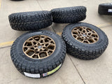 18" Ford F-150 OEM rims wheels 95049 10340 BRONZE Expedition KENDA R/T 33" NEW Texas Truck Tire