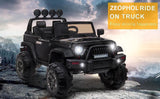 12V Electric Ride-On Pickup Truck for Kids with 3 Speeds and Remote Control