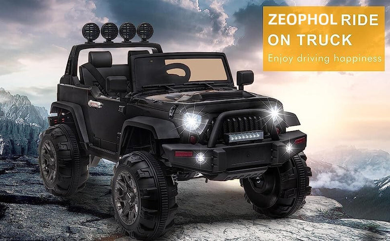 12V Electric Ride-On Pickup Truck for Kids with 3 Speeds and Remote Control