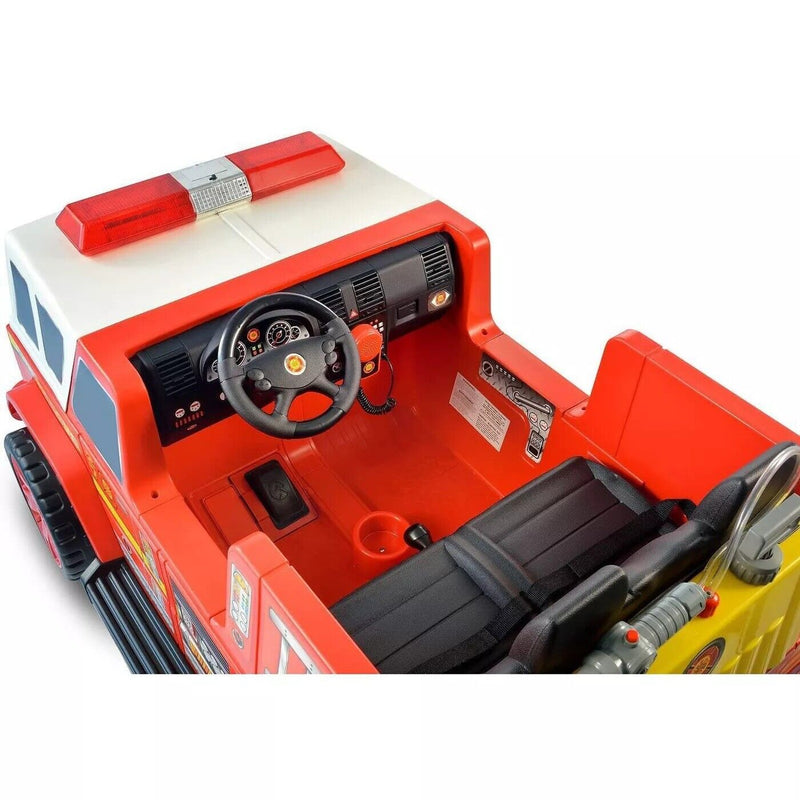 Kid Motorz 12V Fire Engine Double Seater Electric Ride-On Toy - Complimentary Delivery & Refund