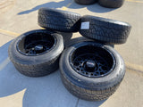 20x12 20" VISION SR599 wheels rims 8x165 8x6.5 Chevy GMC Ram 2500 3500 Texas Truck Tire