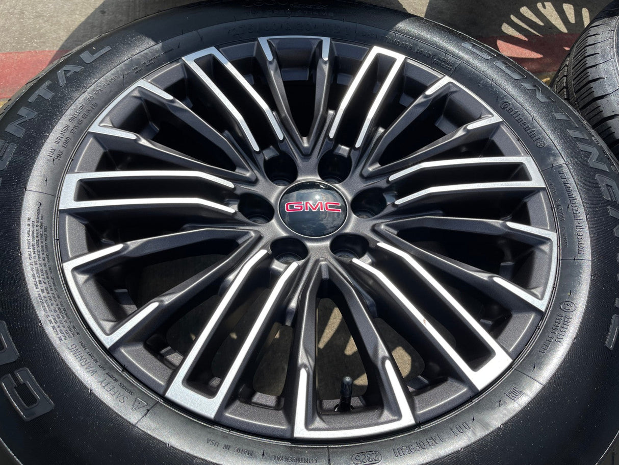 20" GMC Sierra Yukon Chevy Silverado OEM wheels rims 2024 2025 2026 NEW Texas Truck Tire