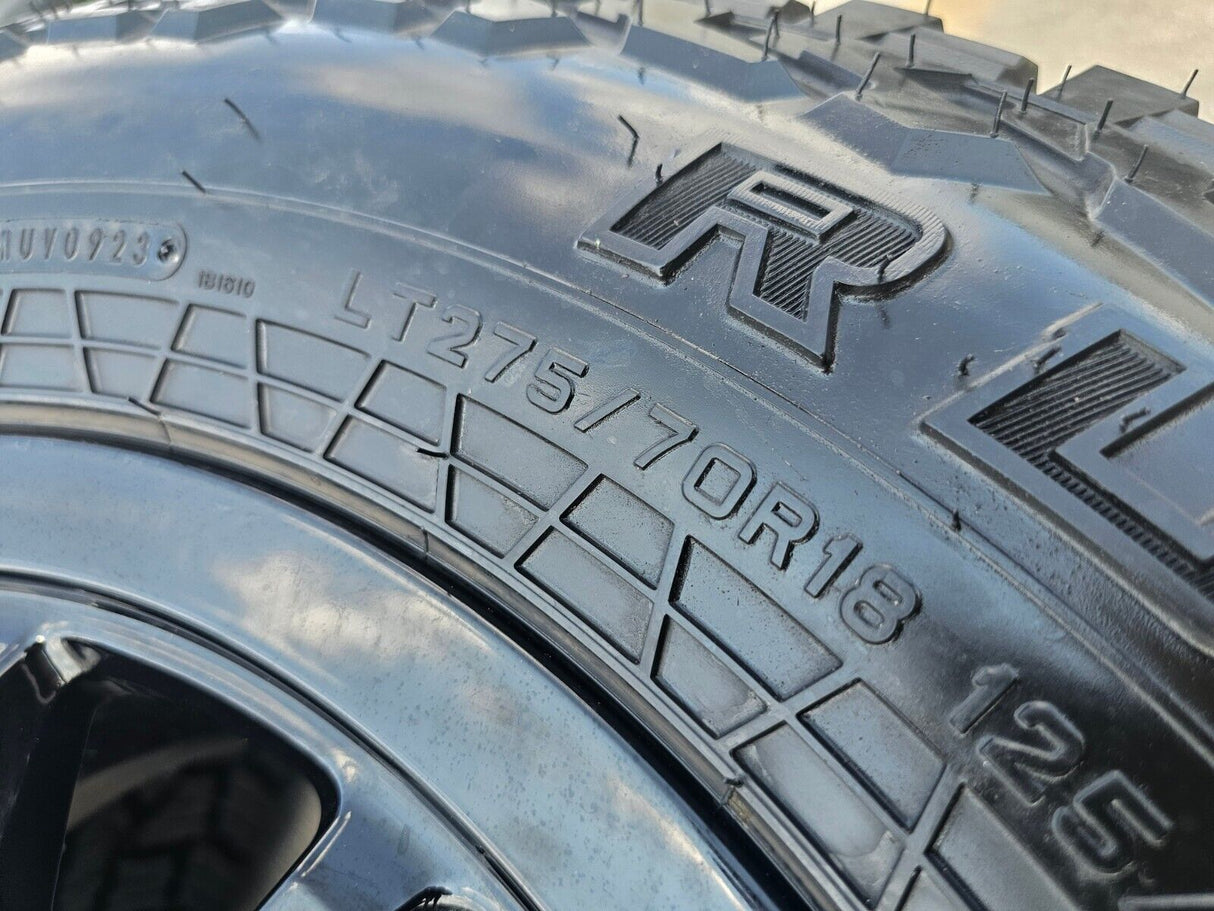 (4) 18" AEV SALTA GMC Sierra AT4X Chevy Silverado OEM rims wheels 2024 2025 Texas Truck Tire