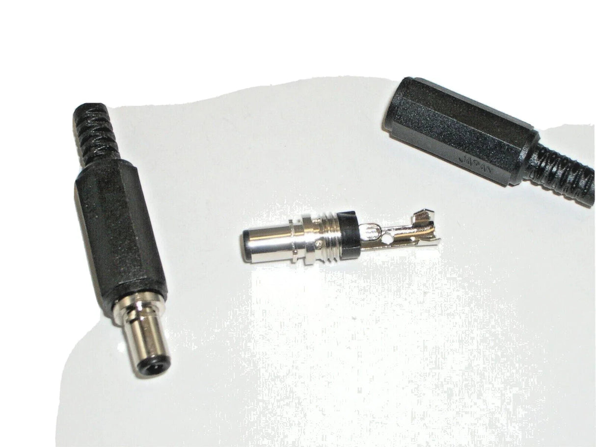 Coaxial DC Power Plugs, 2 Pack, 5mm OD x 2.5mm ID TekShack