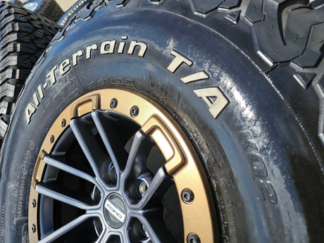17" Ford F-150 Raptor OEM rims wheels BEADLOCK 96450 Expedition 37" BFG BRONZE Texas Truck Tire