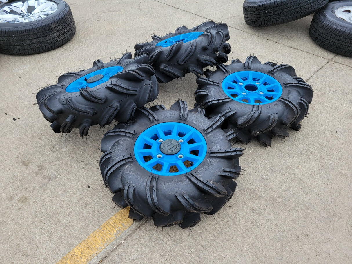 14" Polaris RZR 1000 XP Turbo wheels rims tires 1522842-655 Cast 53 Flash Texas Truck Tire