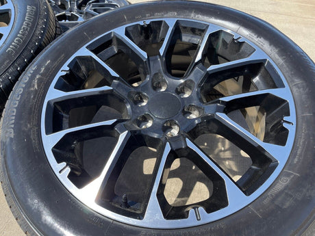 22" Chevy Silverado GMC OEM Replica Yukon Tahoe 14079 wheels rims tires Texas Truck Tire
