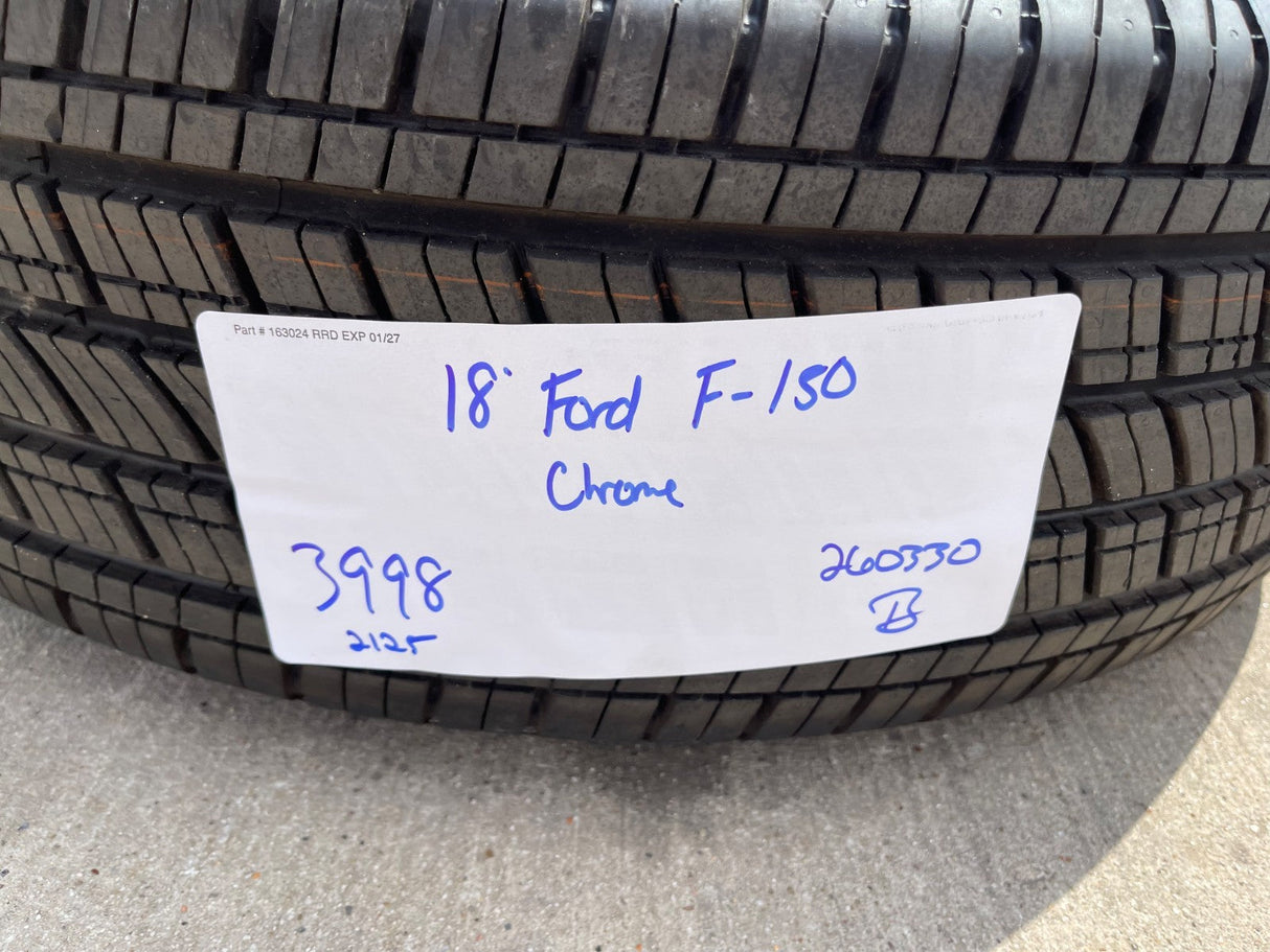 18" Ford F-150 Expedition OEM Lariat CHROME rims wheels 3998 tires NEW MICHELIN Texas Truck Tire