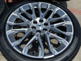 24" Chevy Tahoe LTZ GMC Yukon Sierra Denali OEM wheels rims tires 2025 2026 NEW Texas Truck Tire