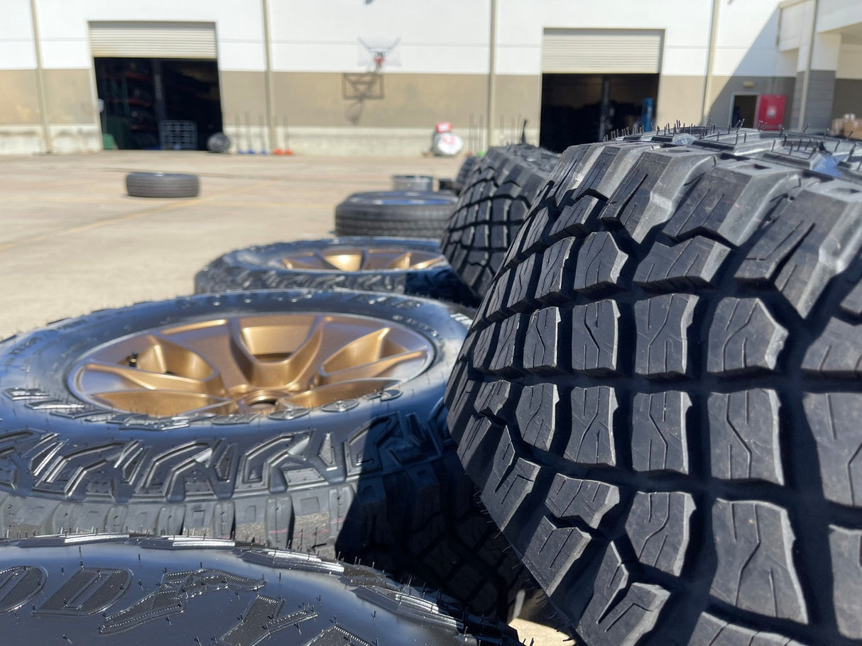 (5) 17" Jeep Wrangler Rubicon OEM 96226 wheels rims Gladiator BRONZE 2026 NEW Texas Truck Tire