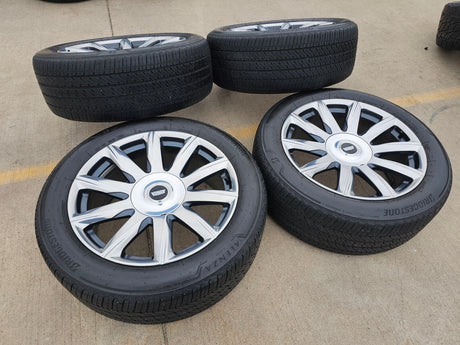22" Cadillac Escalade Platinum OEM ORIGINAL 95078 wheels rims BRIDGESTONE Texas Truck Tire
