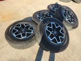 18" Ford Bronco wheels rims black 10389 Ranger tires 2022 2023 2024 2025 Texas Truck Tire