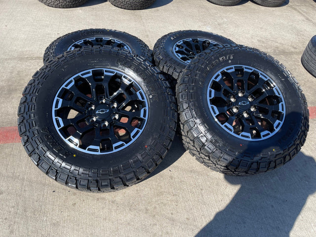 18" Chevy Silverado ZR2 Tahoe TRAIL BOSS Sierra OEM wheels rims tires 2026 NEW Texas Truck Tire
