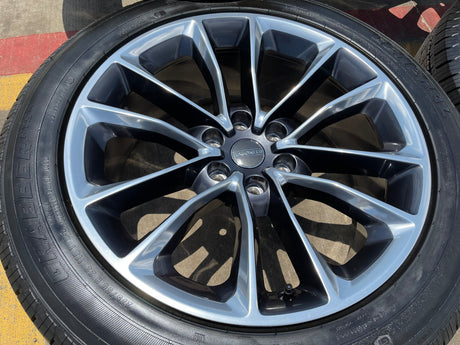 22" Jeep Grand Wagoneer OEM 9298 Obsidian rims wheels RAM 1500 2023 2024 2025 Texas Truck Tire