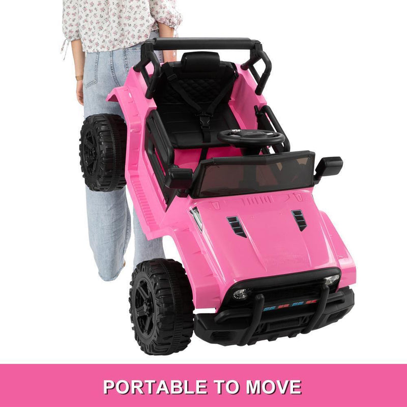 12V Pink Ride On Car Truck for Girls with 3 Speed Modes - Perfect Gift for Kids