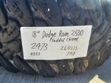 18" Dodge Ram 2500 3500 STEEL chrome OEM 2473 wheels rims TOYO M/T 35" Texas Truck Tire