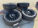 22" Lincoln Navigator OEM rims wheels 10179 Black Label tires PIRELLI NEW Texas Truck Tire