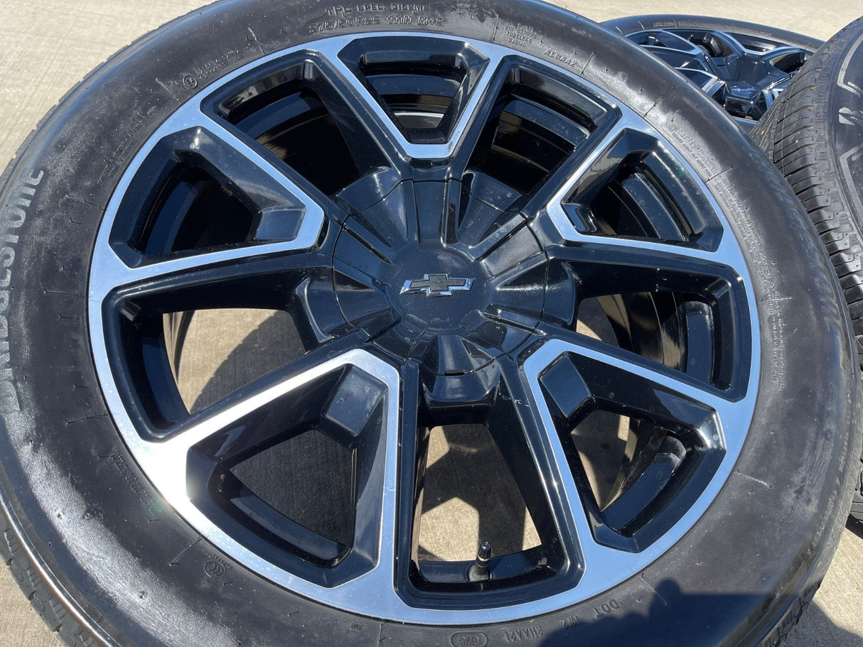 22" Chevy Tahoe Suburban RST OEM 14035 wheels rims Silverado 2024 2025 2026 2027 Texas Truck Tire