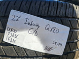 22" Infiniti QX80 QX56 Nissan Titan Armada OEM 94236 wheels rims MIHCELIN NEW Texas Truck Tire