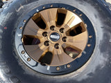 17" Ford F-150 Raptor OEM BEADLOCK 10114 BRONZE rims wheels tires BFG 37" NEW Texas Truck Tire