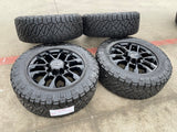 20" Chevy Silverado Trail Boss GMC AT4 2500 OEM 94030 wheels rims NIRTO 34" Texas Truck Tire