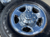 17" Ram 2500 3500 Laramie Power Wagon OEM 2186 wheels rims FIRESTONE A/T2 Texas Truck Tire