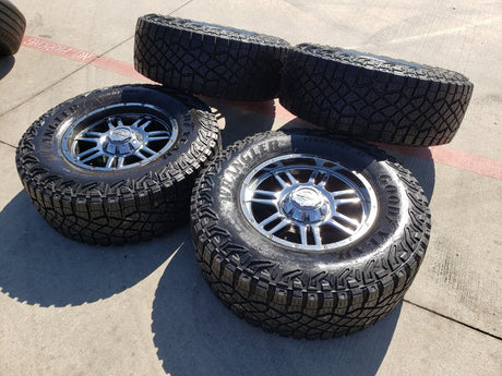 18x9 GEAR 737 wheels rims tires Ford F-150 Chevy RAM 1500 Tacoma 6x139 6x135 Texas Truck Tire