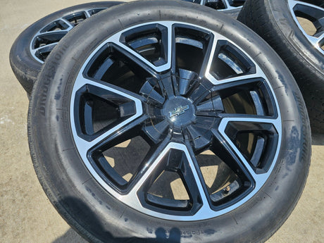 22" Chevy Tahoe Suburban RST OEM 14035 wheels rims Silverado 2023 2024 2025 2026 Texas Truck Tire
