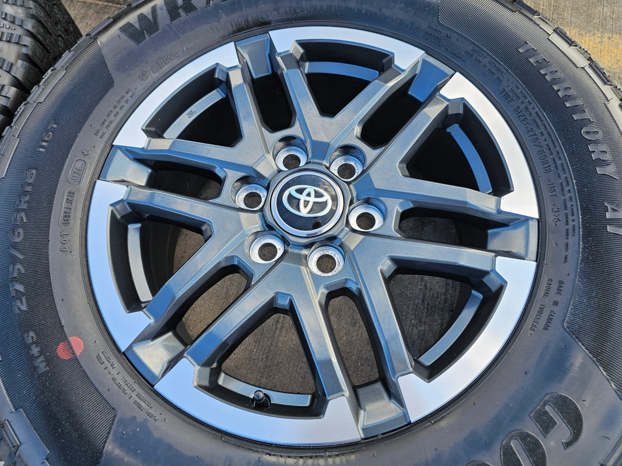 18" Toyota Tacoma 4Runner TRD OEM 10641 wheels rims 2024 2025 2026 NEW GOODYEAR Texas Truck Tire