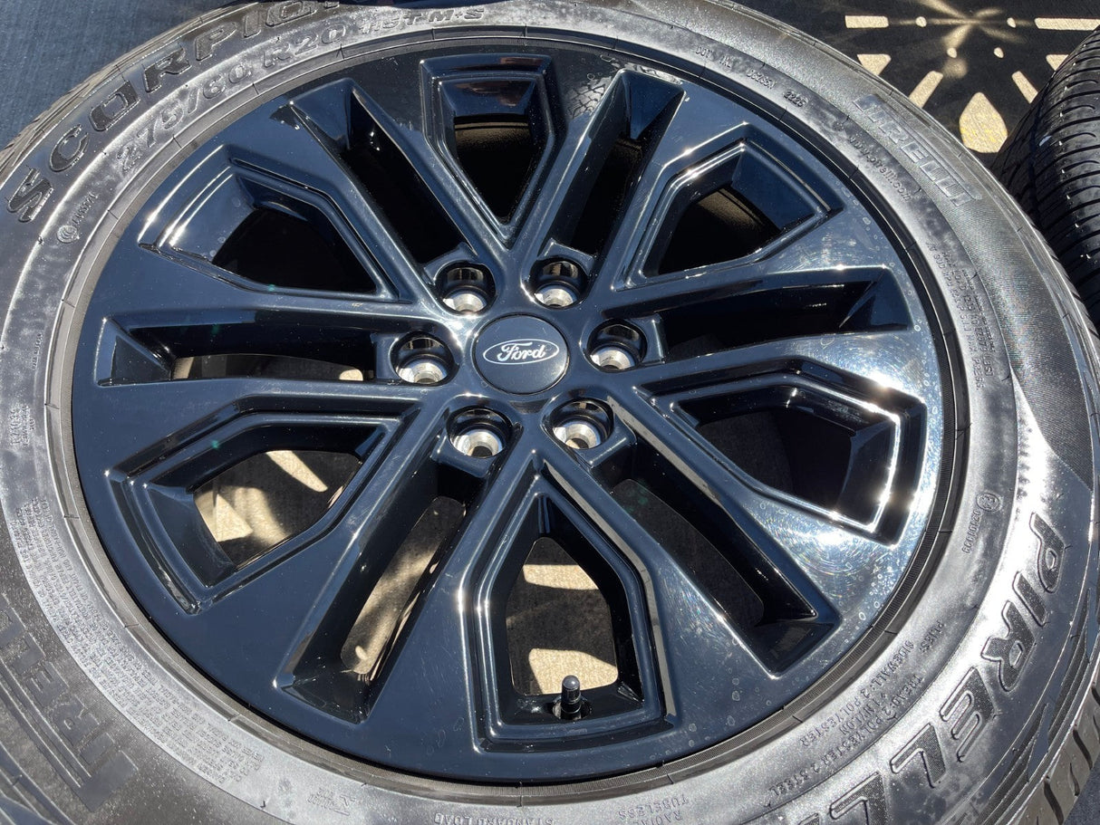 20" Ford F-150 LARIAT Limited OEM 10619 rims wheels Expedition 2025 2026 PIRELLI Texas Truck Tire