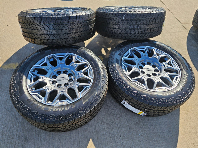 22" Hummer EV HEV 2500 OEM 8x165 14094 wheels rims 2024 2025 2026 NEW GOODYEAR Texas Truck Tire