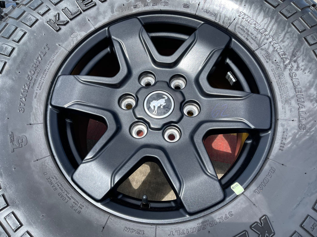 17" Ford Bronco wheels rims 95292 10383 SASQUATCH Ranger tires KENDA 37" Texas Truck Tire