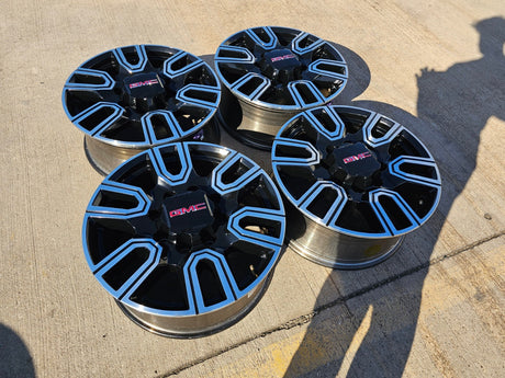 20" GMC Sierra AT4 2500 3500 OEM wheels rims 5950 Silverado 2023 2024 2025 2026 Texas Truck Tire