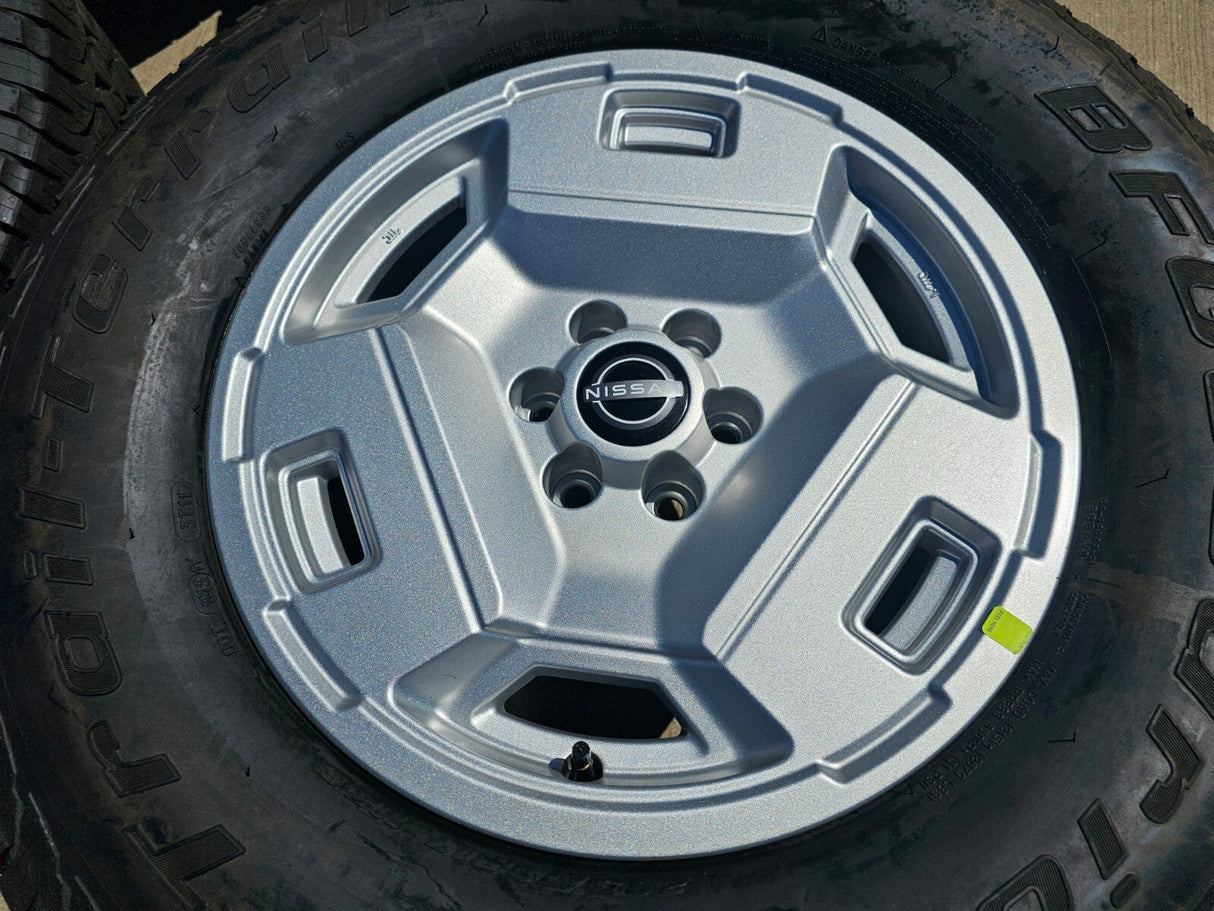 17" Nissan Frontier OEM Retro Hardbody Edition 62783 wheels rims 2025 NEW BFG Texas Truck Tire